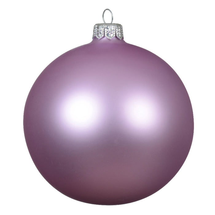 Kaemingk Matt Lilac Breeze Bauble Glass (8cm)