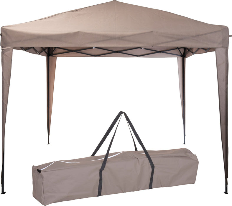 Pop Up Gazebo Easy Up Party Tent 3m x 3m x 245cm Taupe