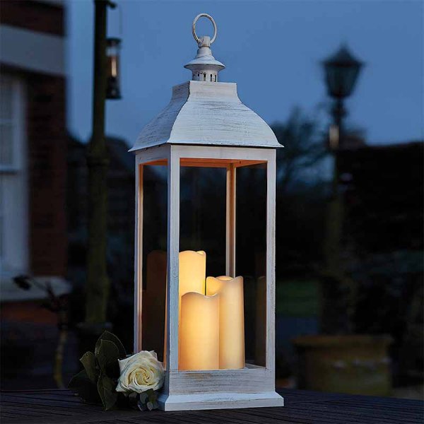 Smart Garden Giant Cream Battery Lantern