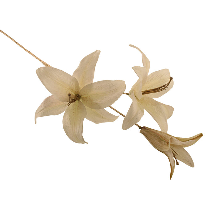 Sage Decor Sparkle Lily Spray (80cm)