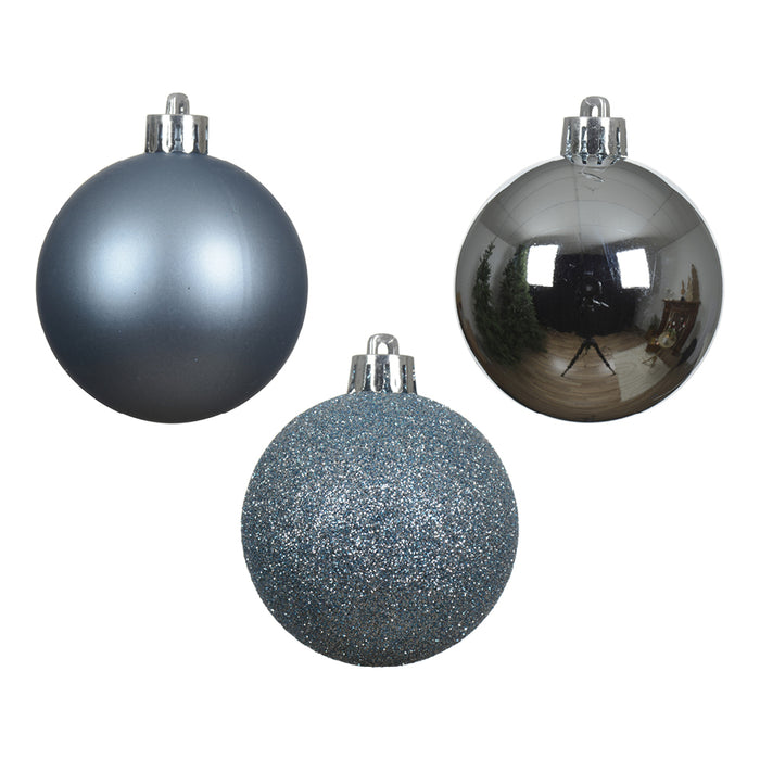 Kaemingk Blue Ice Shatterproof Baubles (3cm)