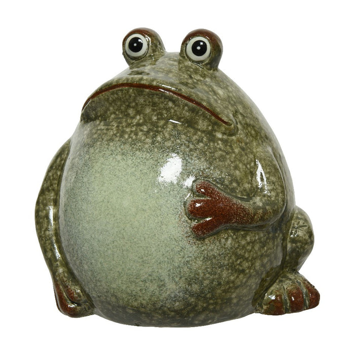 Kaemingk Glazed Terracotta Frog 11cm