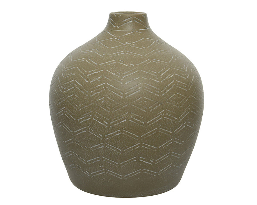 Kaemingk Terracotta Hessian Colour Vase 24Cm