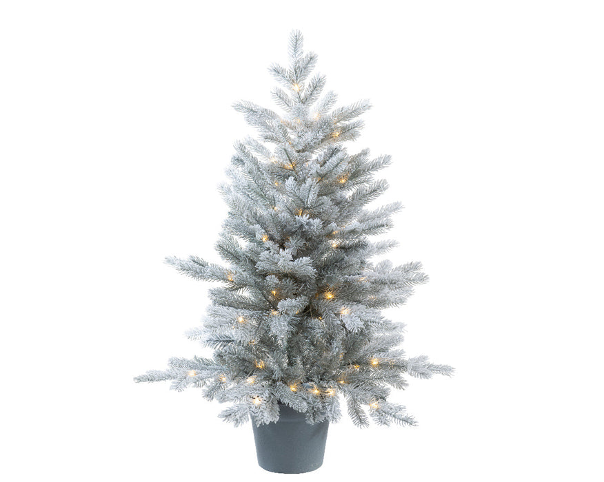 Kaemingk Outdoor Artificial Grandis Tree Frosted Micro Led