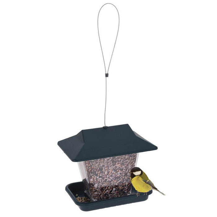 Koopman Bird Feeder House Ps Middle Part & Pp Roof & Bottom Metal Hanger