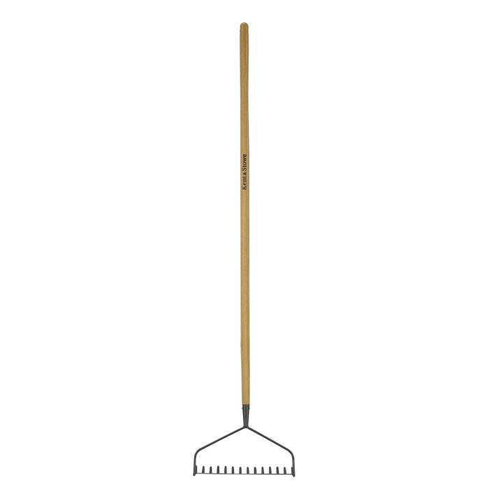 KENT & STOWE Carbon Steel Long Handled Soil Rake