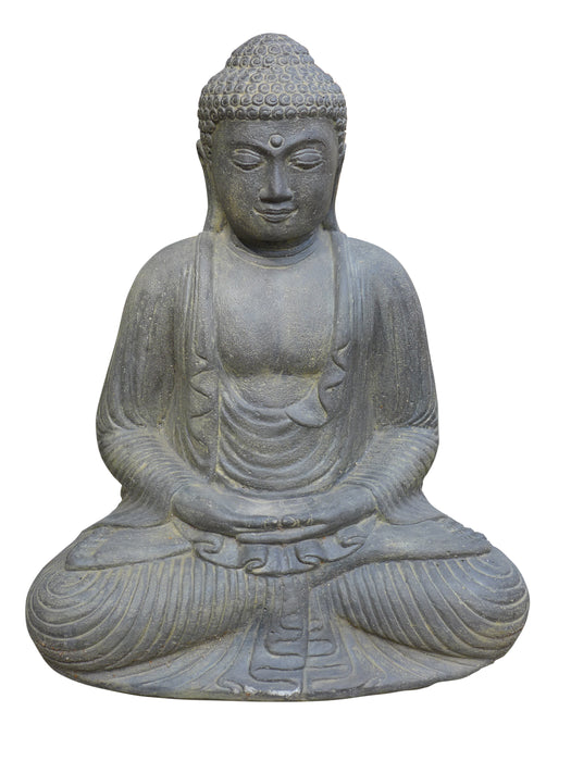 Japanese Buddha Sitting Cast Stone 55cm