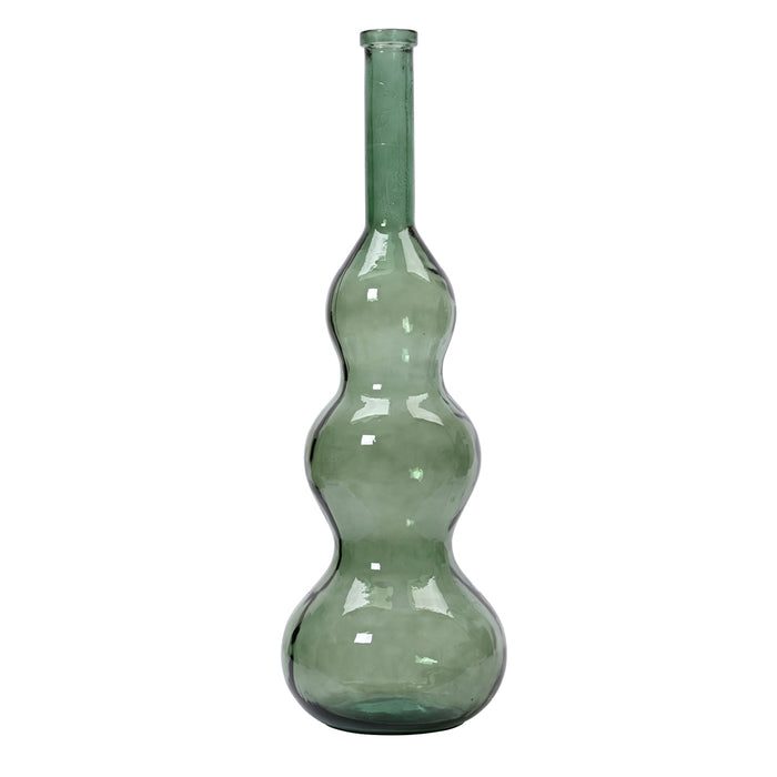 Kaemingk Dark Green Vase Recycled Glass (100cm)