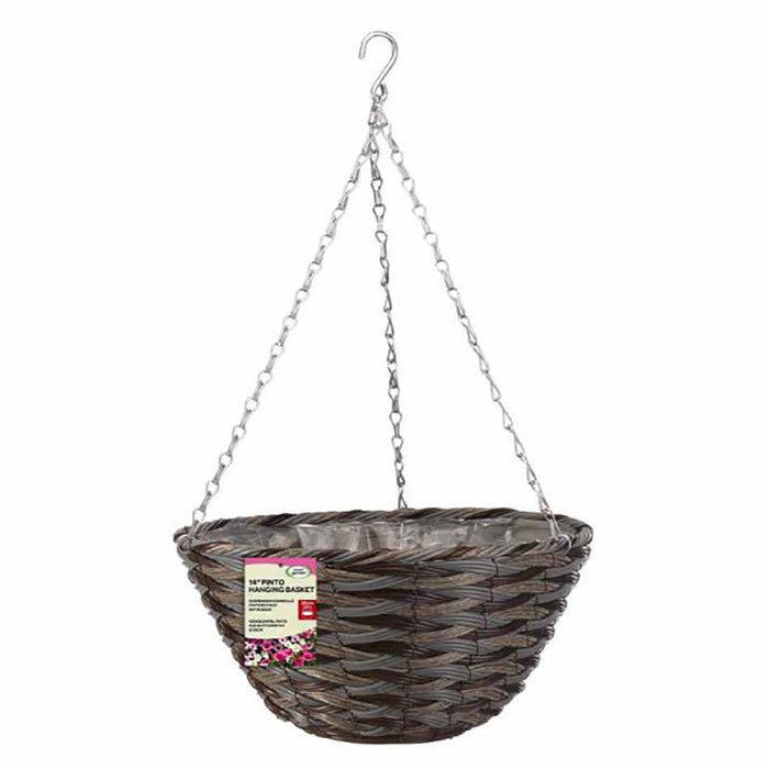 SmartGarden 14'' Pinto Faux Rattan Basket