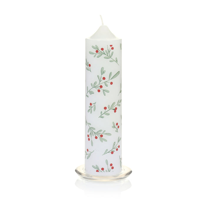 Premier White Hollyberry Candle (20 X 5cm)