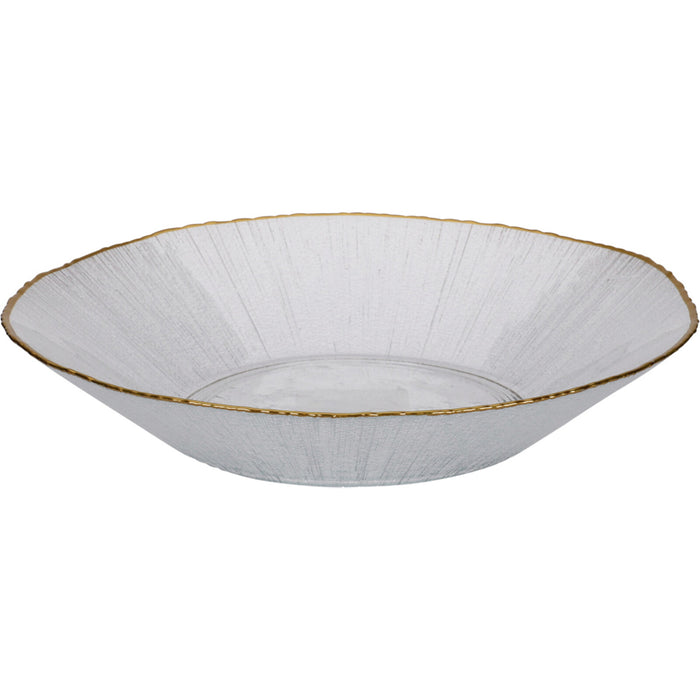 Koopman Bowl Glass Dia (30cm) Golden Rim