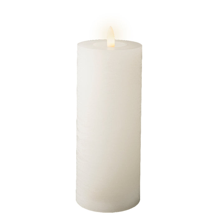 Kaemingk Led Wick White Candle Flat Top (19cm)