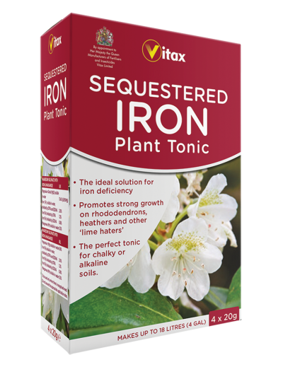 Vitax Sequestered Iron Plant Tonic 4 x 20g