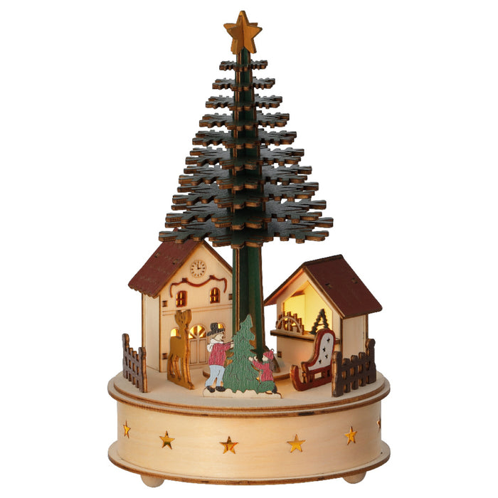 Kaemingk LED Christmas Tree Scenery Plywood