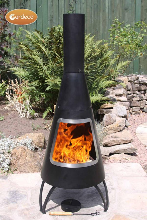 Gardeco Cono Large Conical Shaped Steel Chimenea