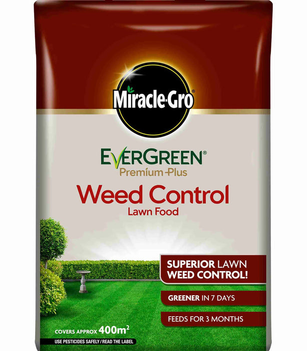 Miracle-Gro EverGreen Premium Plus Weed Control Lawn Food 400m2