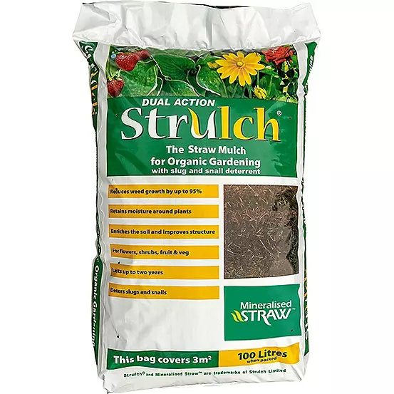 Strulch Organic Garden Mulch 100Ltr