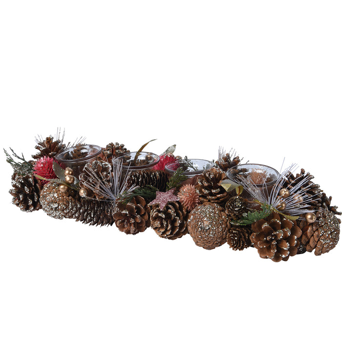 Kaemingk Pinecone Tealightholder (46cm)