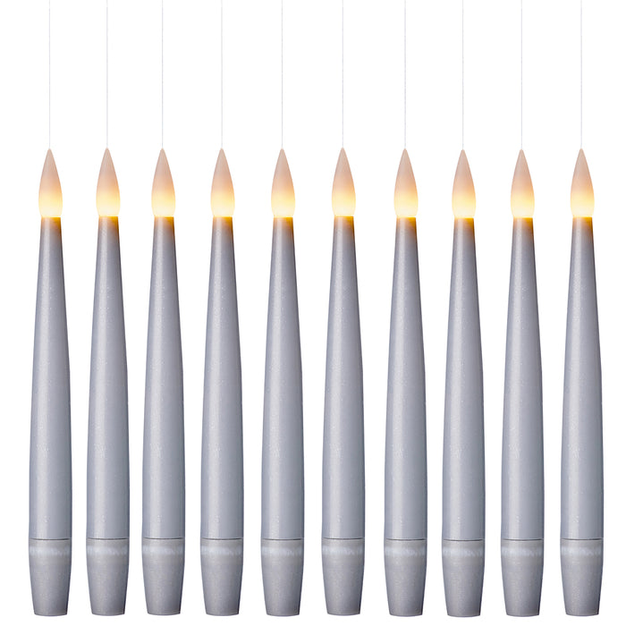 Premier Silver Floating Candle (15cm) - Set Of 10