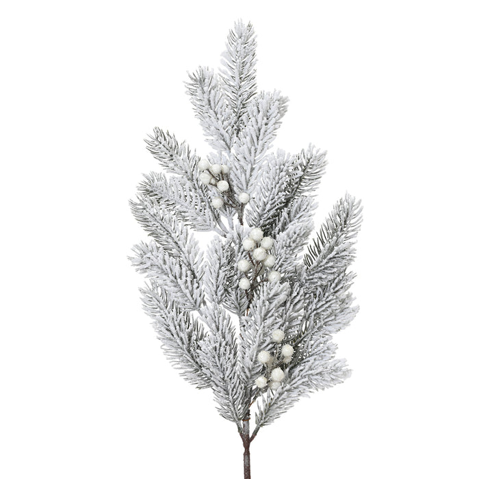 Kaemingk Snowy White Berries Branch (64.5cm)