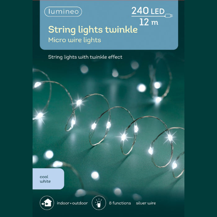 Kaemingk Micro Led Cool Twinkle Stringlights (1195cm)